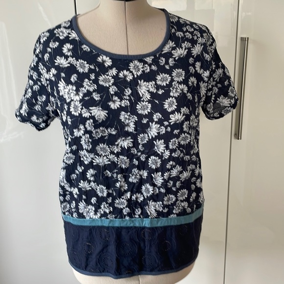 GONZO T- Shirt with Short Sleeve in Navy Blue/White Size-Large - Picture 1 of 15